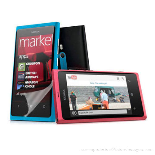 Mobile Screen Protector for Nokia Lumia 800, Made of PET, Anti-glare and Scratch